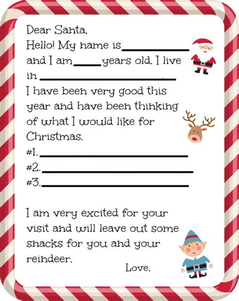 Free Dear Santa Letter Printable - Farmer's Wife Rambles | Free printable santa letters ...