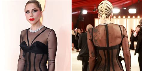 Oscars 2023: Lady Gaga Wore a Daring Corset Gown on Red Carpet ...