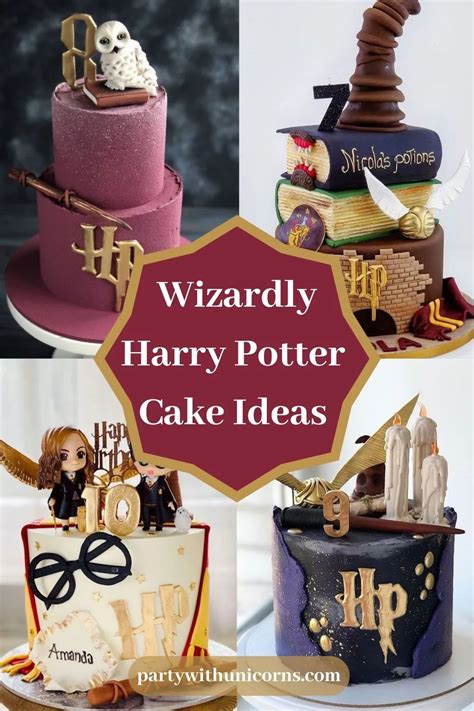 18 Wizardly Harry Potter Cake Ideas - Party with Unicorns