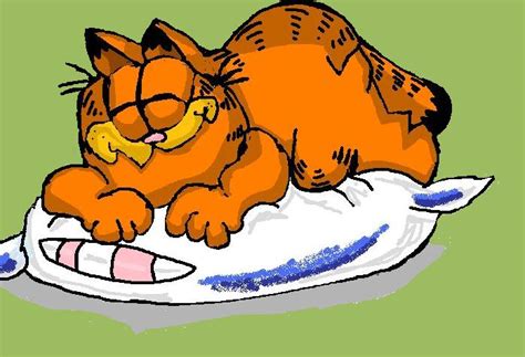 sleepy garfield by superpuppy3 on DeviantArt