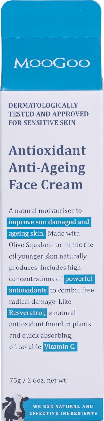 MooGoo Anti-Ageing Antioxidant Face Cream 75g | medino