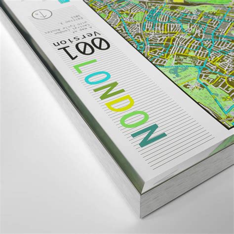 London Wall Map By The Future Mapping Company