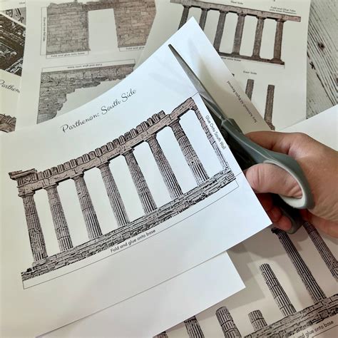 Greek PARTHENON 3D Model Greece Ancient Athens Acropolis Paper Diorama – Savy Activities