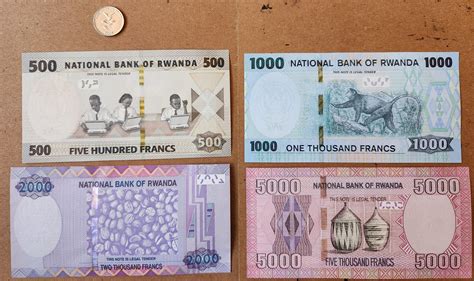 Current Issue Rwandan Franc (RWF) Banknotes & Coin 🇷🇼 (UPDATE) : r ...