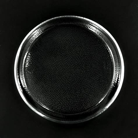 Libbey 7 Inch Pillar Base - Textured Glass Tray