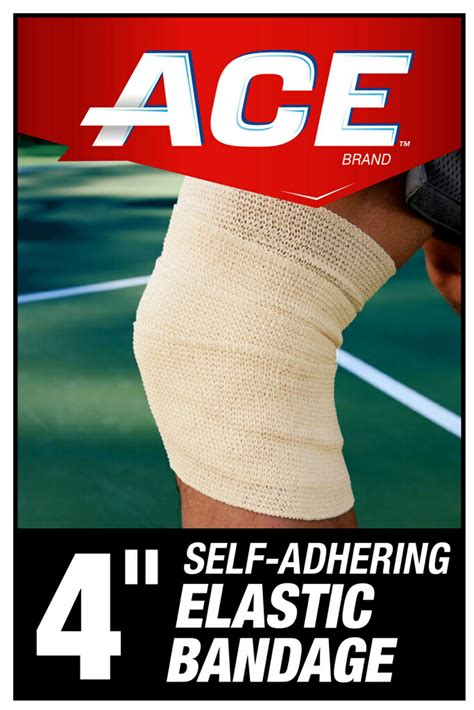 ACE Brand Self-Adhering Elastic Bandage 4 in., Beige - Walmart.com ...