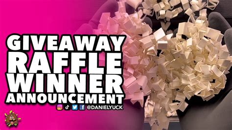 Giveaway Raffle Winner Announcement - YouTube