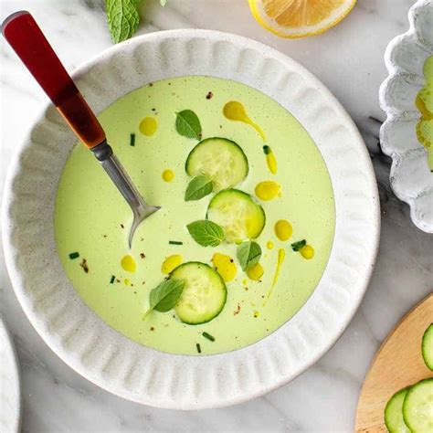 Cold Cucumber Soup Recipe - Love and Lemons