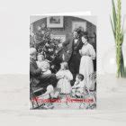 Old Fashioned Family Christmas Greeting Card | Zazzle