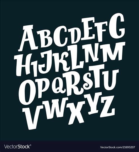 Retro slanted font and alphabet Royalty Free Vector Image