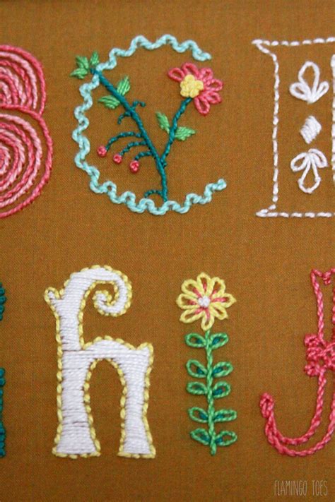 Embroidered Letter A