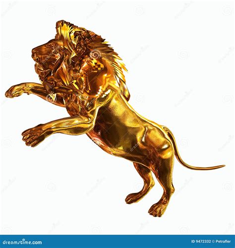 Golden Lion Logo Vector Illustration | CartoonDealer.com #159348658