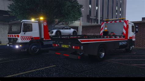 Mercedes Benz Actros FlatBed Tow Truck ELS. - GTA5-Mods.com