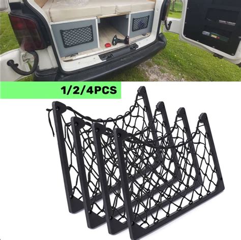 Elastic Cargo Storage Nets 4pcs | Van Build | Storage Nets