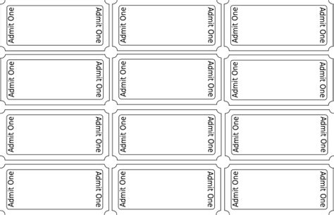 Printable Blank Raffle Ticket Template Train Template, Coupon Template ...