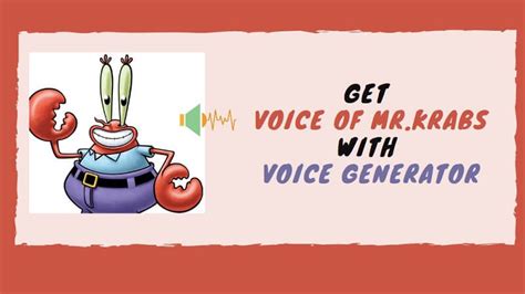 The Easiest Way to Get Mr Krabs Voice with Voice Generator