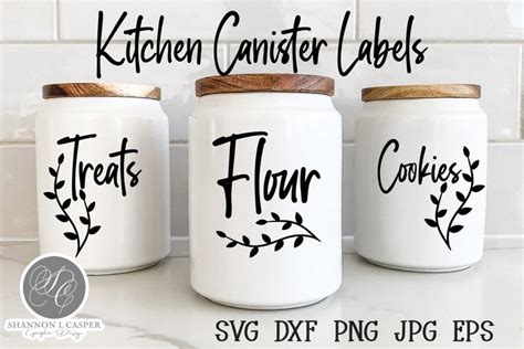 Farmhouse Style Kitchen Jar Labels