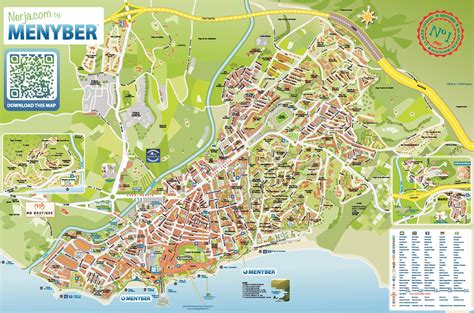 Nerja Spain Map | World Map Gray