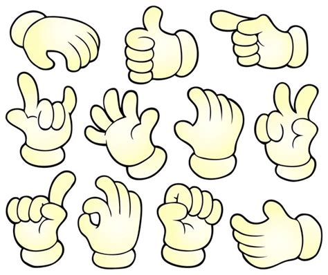 Cartoon hands Vector Art Stock Images | Depositphotos