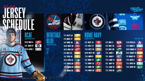 Winnipeg Jets release home jersey schedule – Illegal Curve Hockey