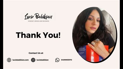 PPT - Lifestyle Blogger, Mindset Motivation & Entrepreneur Mindset Books by Lucie Babikian ...