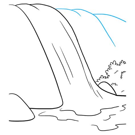 How to Draw a Waterfall - Really Easy Drawing Tutorial