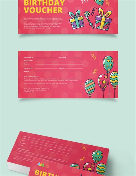 Birthday Coupon Template in Pages, Publisher, Word, Illustrator, PSD, PDF - Download | Template.net