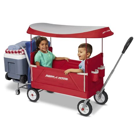 Radio Flyer, 3-in-1 Tailgater Wagon with Canopy, Folding Wagon, Red - Walmart.com - Walmart.com