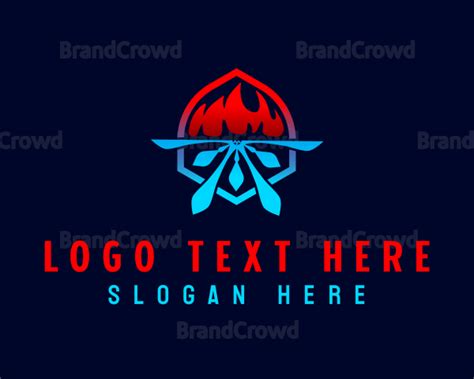 Heat Cold HVAC Logo | BrandCrowd Logo Maker