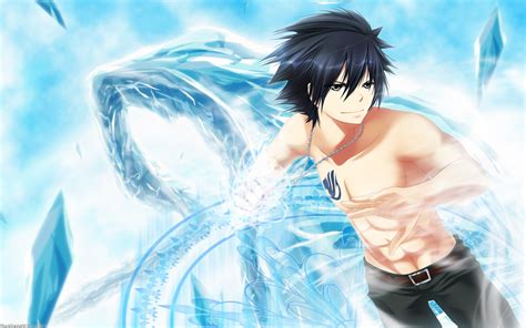 Gray Fullbuster in Action - Fairy Tail HD Wallpaper