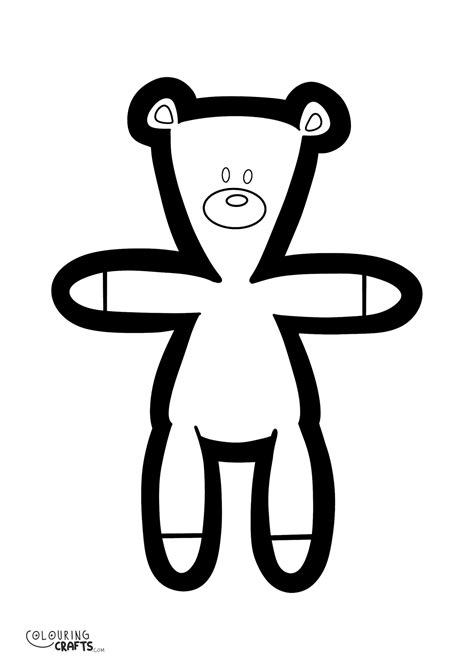 Mr Bean Teddy Colouring Page - Colouring Crafts