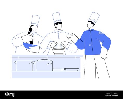 Kitchen staff training abstract concept vector illustration Stock ...