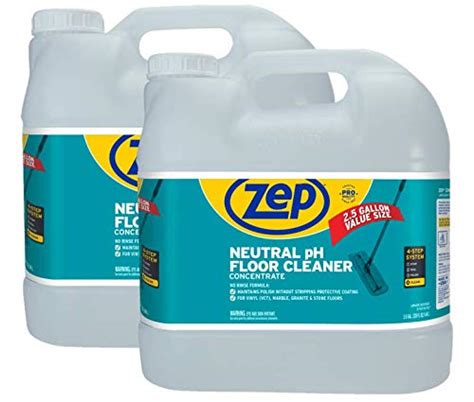 New Size! Zep Neutral pH Floor Cleaner 2.5 Gallon (Case of 2) ZUNEUT320 ...