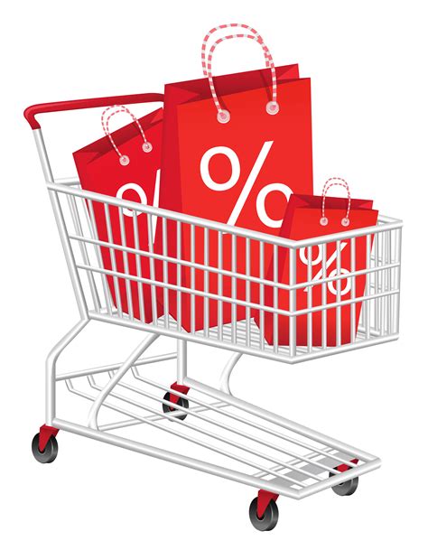 Discount Shopping Cart Clipart PNG Picture | Gallery Yopriceville ...