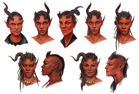 Karlach Face Concepts - Baldur's Gate III Art Gallery