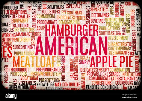 American Food Menu Stock Photo - Alamy