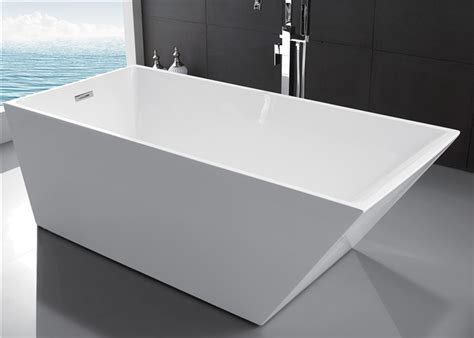 Small Free Standing Bath Tubs , Freestanding Acrylic Soaking Tub OEM ...