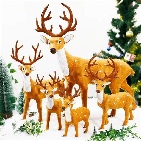 Plush Reindeer Christmas Decor