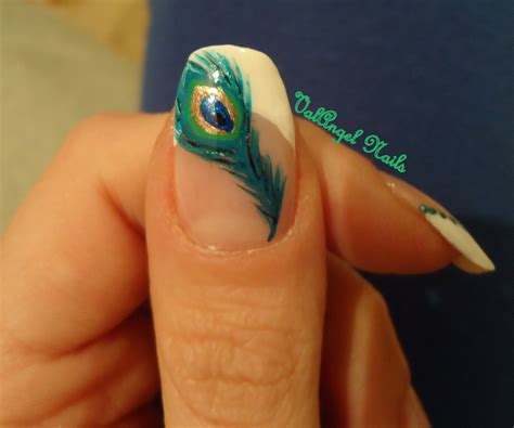 ValAngel Nails Art: Nail Art "peacock feather"