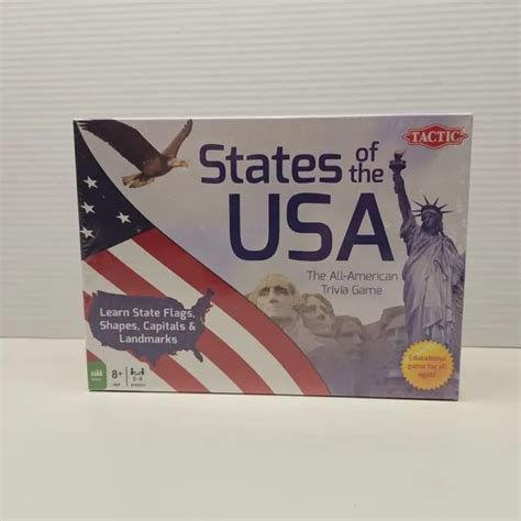 STATES OF THE USA Trivia Game Learn State Flags Capitals Shapes Landmarks $14.97 - PicClick