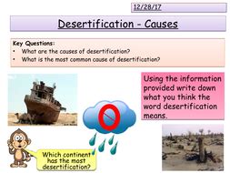 Causes of Desertification | Teaching Resources