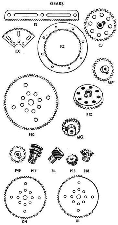 GILBERT ERECTOR PARTS