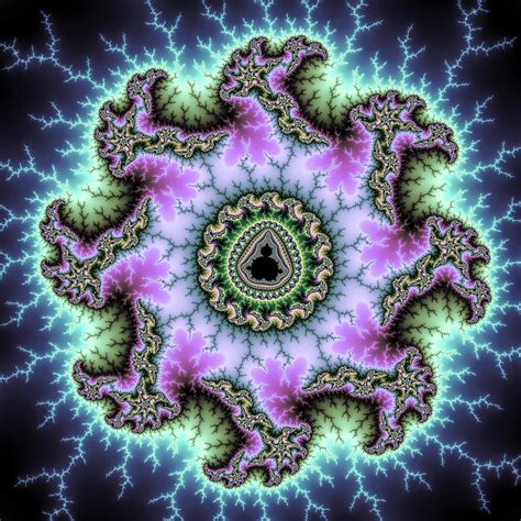 Mandelbrot Fractal Power purple and blue Digital Art by Matthias Hauser - Fine Art America