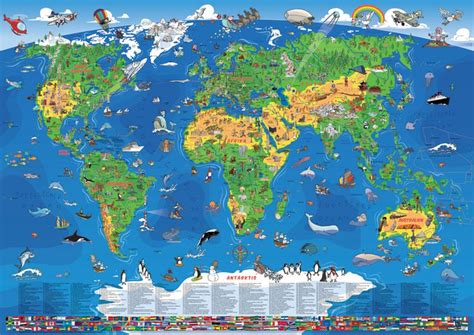 Bildresultat för kinder weltkarte Kids Poster, Poster Art, Puzzles, Kids World Map, Maps For ...