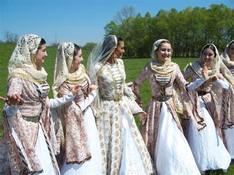 Madame de Pompadour (Chechen women in traditional dress)