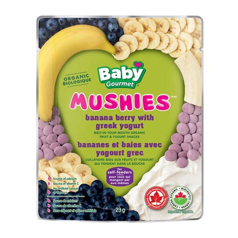 Baby Gourmet Banana Berry Greek Yogurt Mushies Organic Melt in Your ...