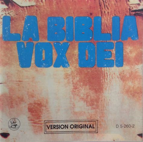 Vox Dei - La Biblia (Según Vox Dei) (CD) | Discogs