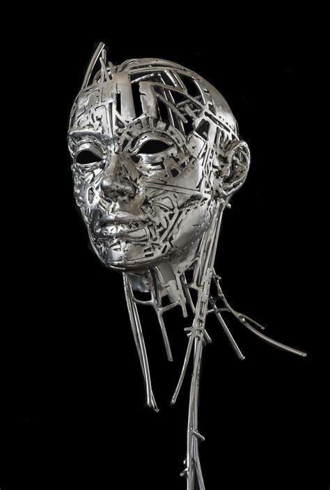 Cabeza (Head) - Sculpture For Sale By Artist Jordi Diez | Sculptor.org | Sculpture art, Metal ...