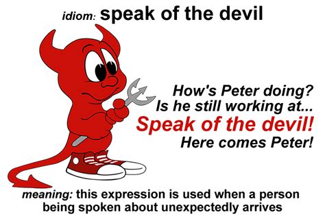 Idiom - Speak Of The Devil - Funky English