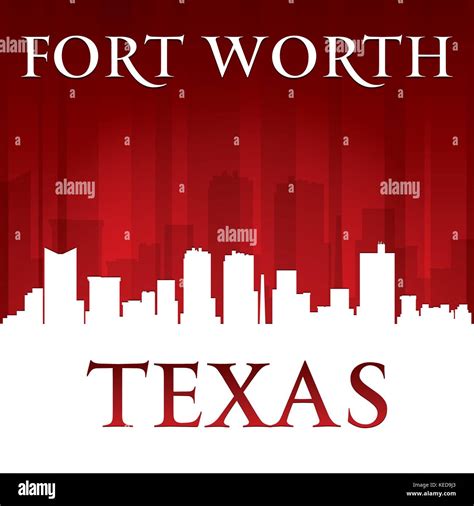 Fort Worth Texas city skyline silhouette. Vector illustration Stock Vector Image & Art - Alamy